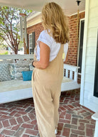 Washed Baggy Jumpsuit - Taupe - jumpsuit - Jimberly's Boutique - Olive Branch - Mississippi