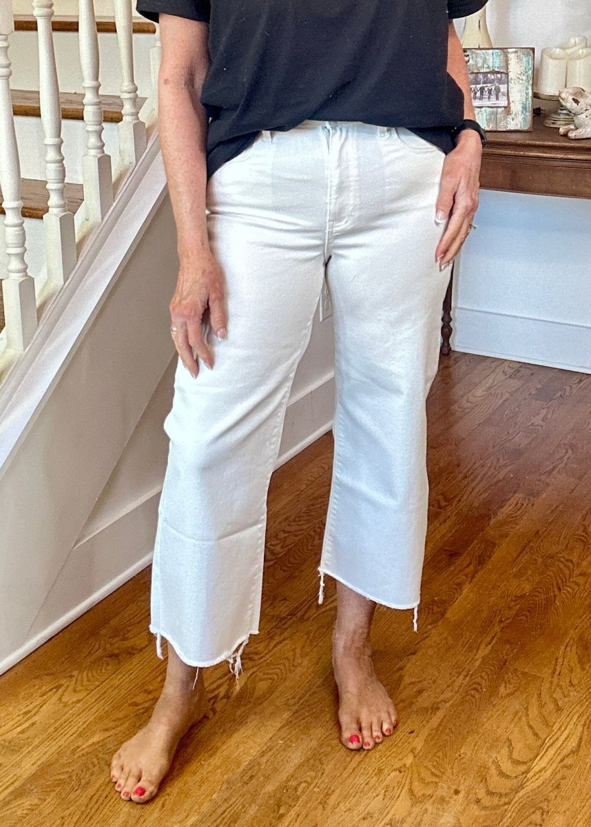 Wide Leg Cropped Denim Pants | Zenana - jeans - Jimberly's Boutique - Olive Branch - Mississippi