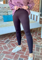 Wide Waistband Full Length Leggings - Black - leggings - Jimberly's Boutique - Olive Branch - Mississippi