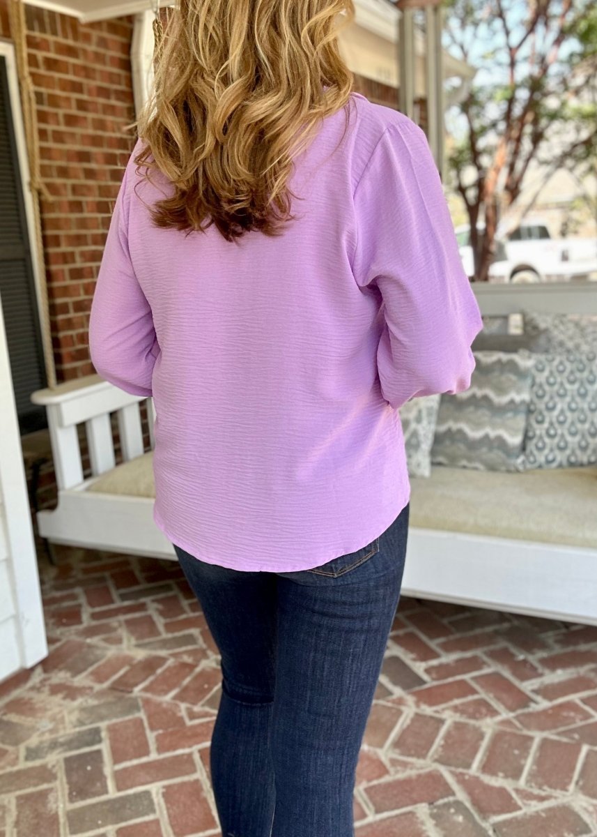 Zenana Pretty Please Top | Lavender - Shirts & Tops - Jimberly's Boutique - Olive Branch - Mississippi