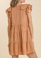 Can't Stop The Feeling Dress - Apricot - -Jimberly's Boutique-Olive Branch-Mississippi