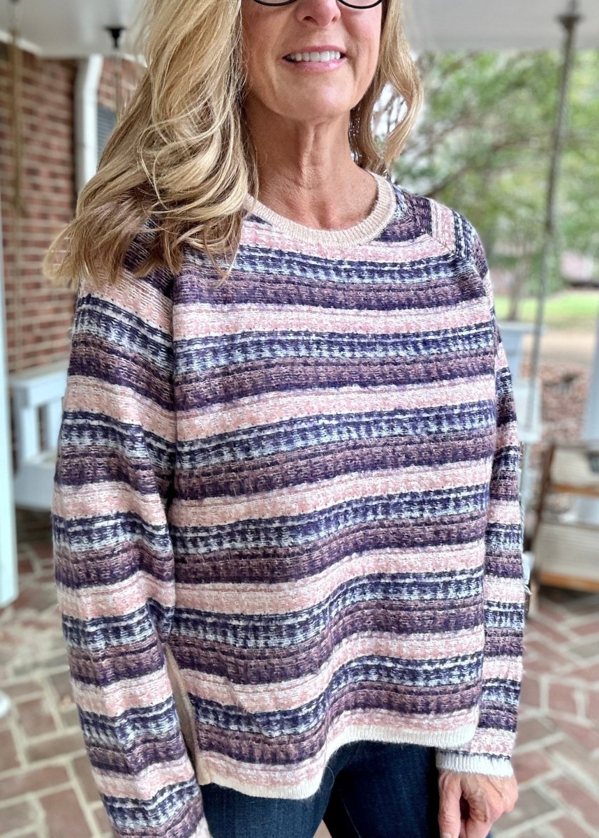 Easel See You Soon Striped Sweater - sweater -Jimberly's Boutique-Olive Branch-Mississippi