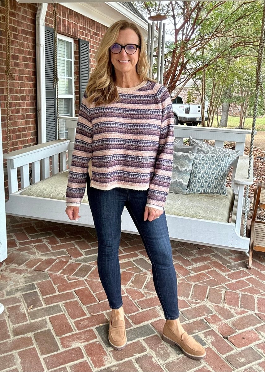 Easel See You Soon Striped Sweater - sweater -Jimberly's Boutique-Olive Branch-Mississippi