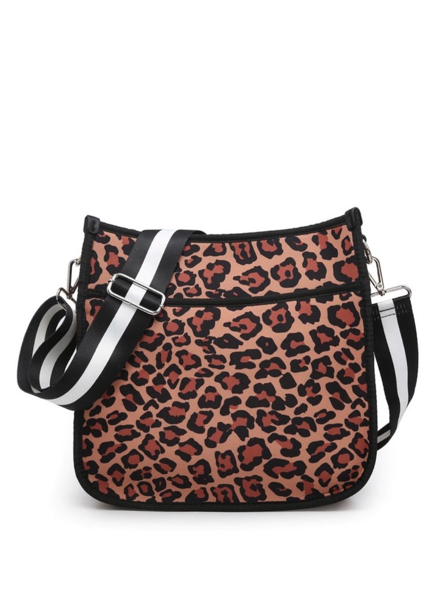 Jolee Neoprene Crossbody - Mustard Leopard - Purse -Jimberly's Boutique-Olive Branch-Mississippi