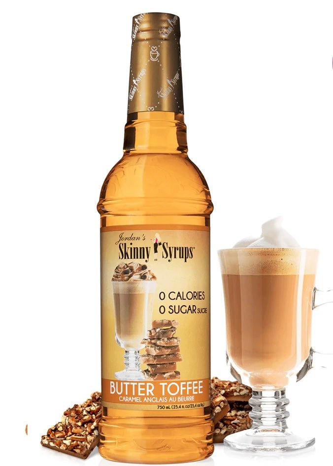 Jordan's Sugar Free - Butter Toffee- Skinny Syrups - 25.4/750ml - Skinny Syrups -Jimberly's Boutique-Olive Branch-Mississippi