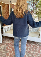 Keep You Happy Patterned Sweater - Faded Teal - -Jimberly's Boutique-Olive Branch-Mississippi