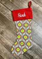 Monogrammed Christmas Stocking - Taurus Pine - Stocking -Jimberly's Boutique-Olive Branch-Mississippi