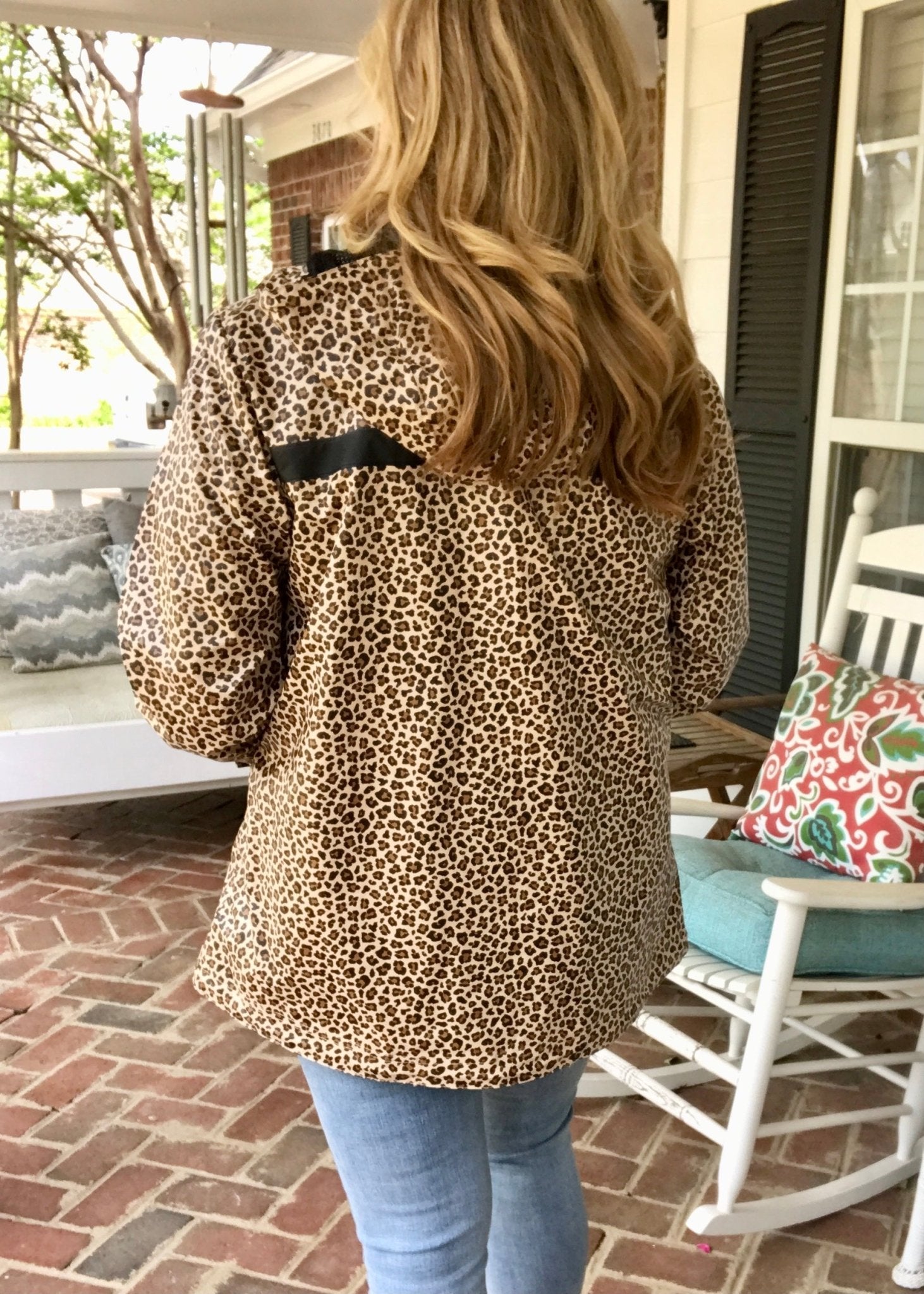 Leopard hot sale rain jacket