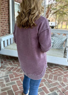 Royce Vintage Poncho Fleece - Maroon - -Jimberly's Boutique-Olive Branch-Mississippi