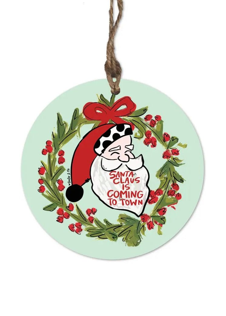 Santa Claus Is Coming To Town Ornament – Jimberly's Boutique