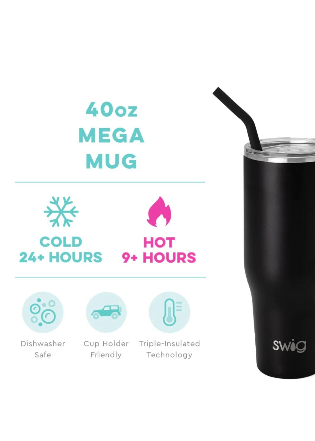 Swig Mega Mug 40 oz - Royal - Swig 40oz Mega Mug – Jimberly's Boutique