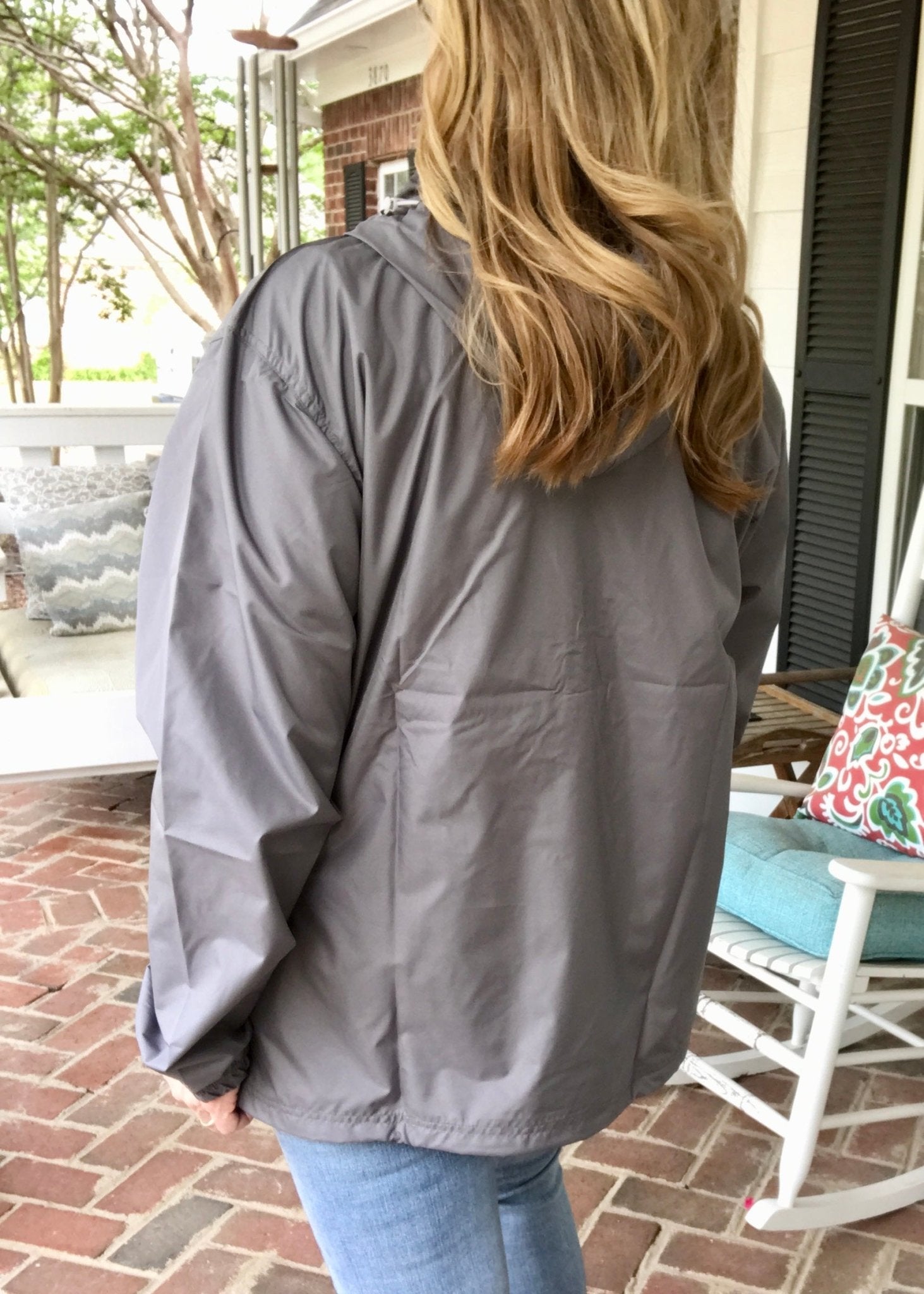 Unlined cheap rain jacket